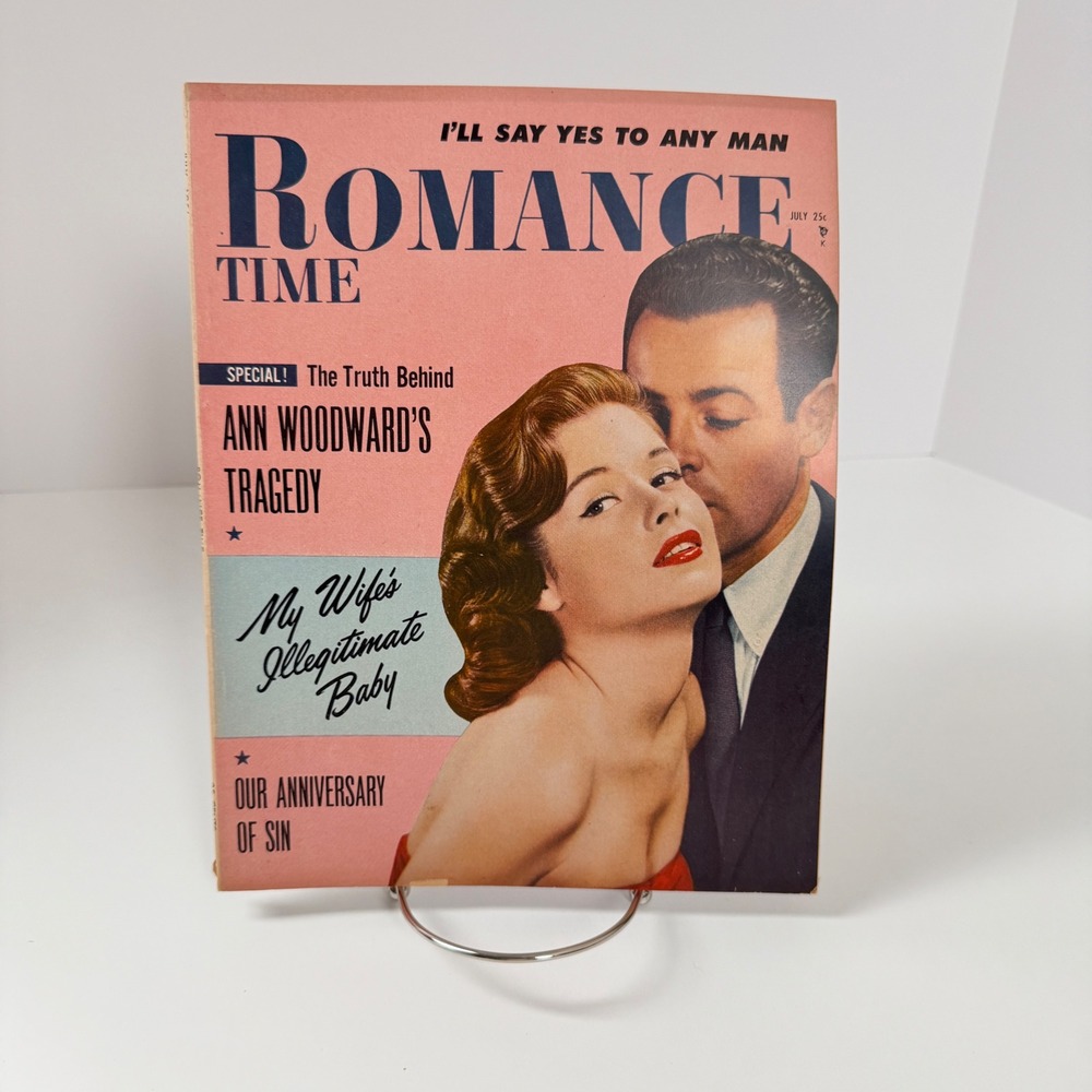 Vintage Romance Time Magazine July 1956 Ann Woodward Tragedy Pulp Vol 5 No 1